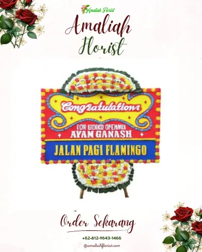Bunga Papan Congratulation di Kuripan Yosorejo